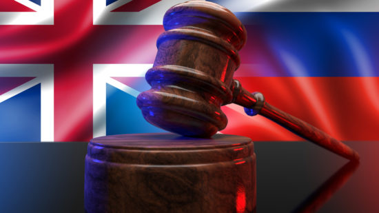 UK sanctions against Russia. UK restrictive measures in response to the crisis in Ukraine. 3d illustration.-shutterstock_2128753376